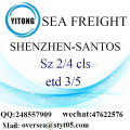 Puerto de Shenzhen LCL consolidación a Santos